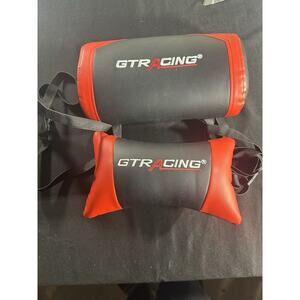 GTRacing - Headrest Gaming Chair Pillow - Back & Neck Support, Set Of 2 Red